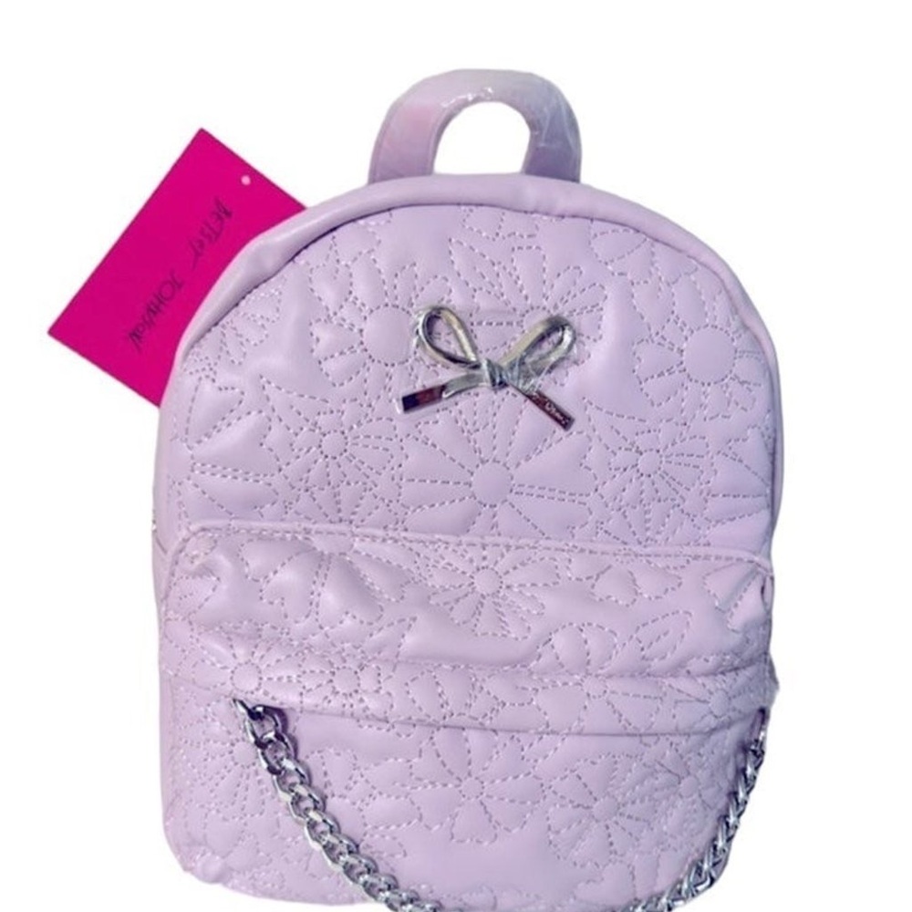 NEW Betsey Johnson Brandi Quilted Backpack, Light Lilac 🌈🎀💜🌸 ✨